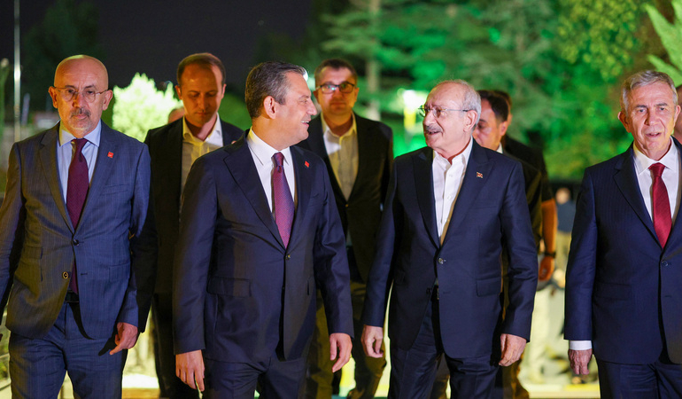 CHP GENEL BAŞKANI ÖZGÜR ÖZEL, KEMAL KILIÇDAROĞLU İLE BİR